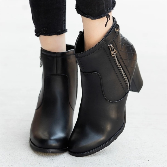 Quilted Ankle Booties - Picture 3 of 3